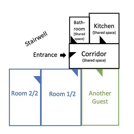 Doppelzimmer Fuer Bis Zu 4 Personen - 3 Og Privat bolig *