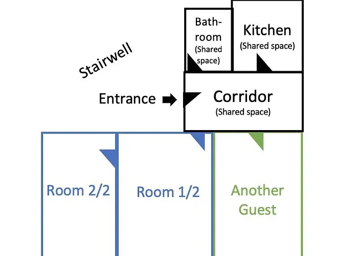 Doppelzimmer Fuer Bis Zu 4 Personen - 3 Og Privat bolig *